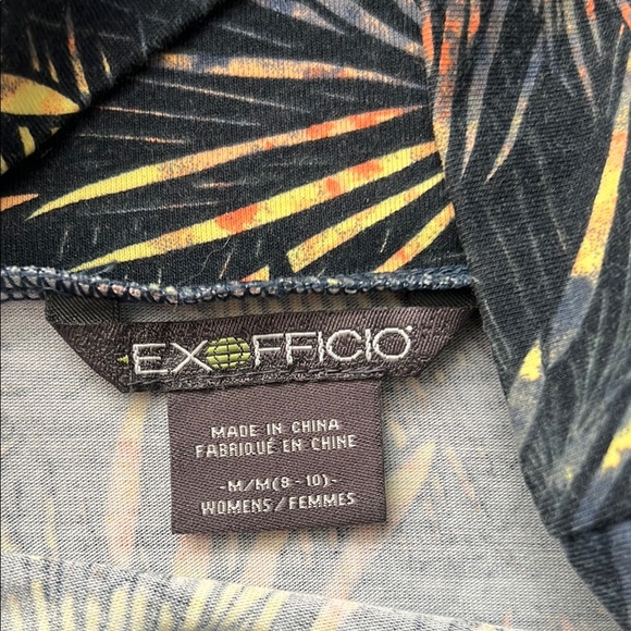 Exofficio Blue midi resort wear A-line skirt size M - Picture 3 of 14